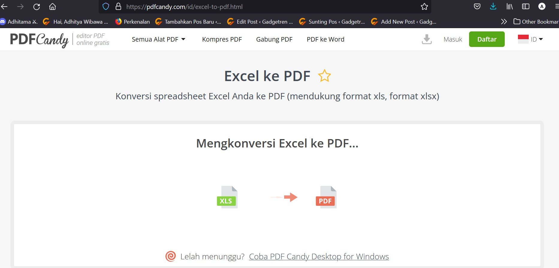 Cara Mudah Convert Berkas Excel Ke PDF Secara Offline Maupun Online