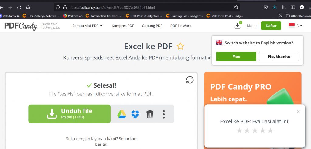 Cara Mudah Convert Berkas Excel ke PDF Secara Offline Maupun Online