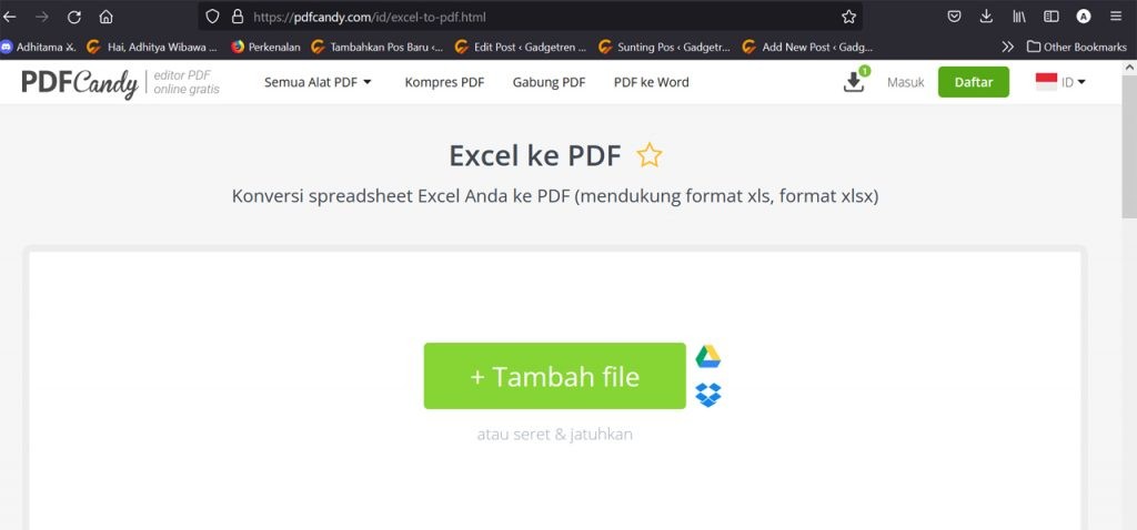 Cara Mudah Convert Berkas Excel ke PDF Secara Offline Maupun Online