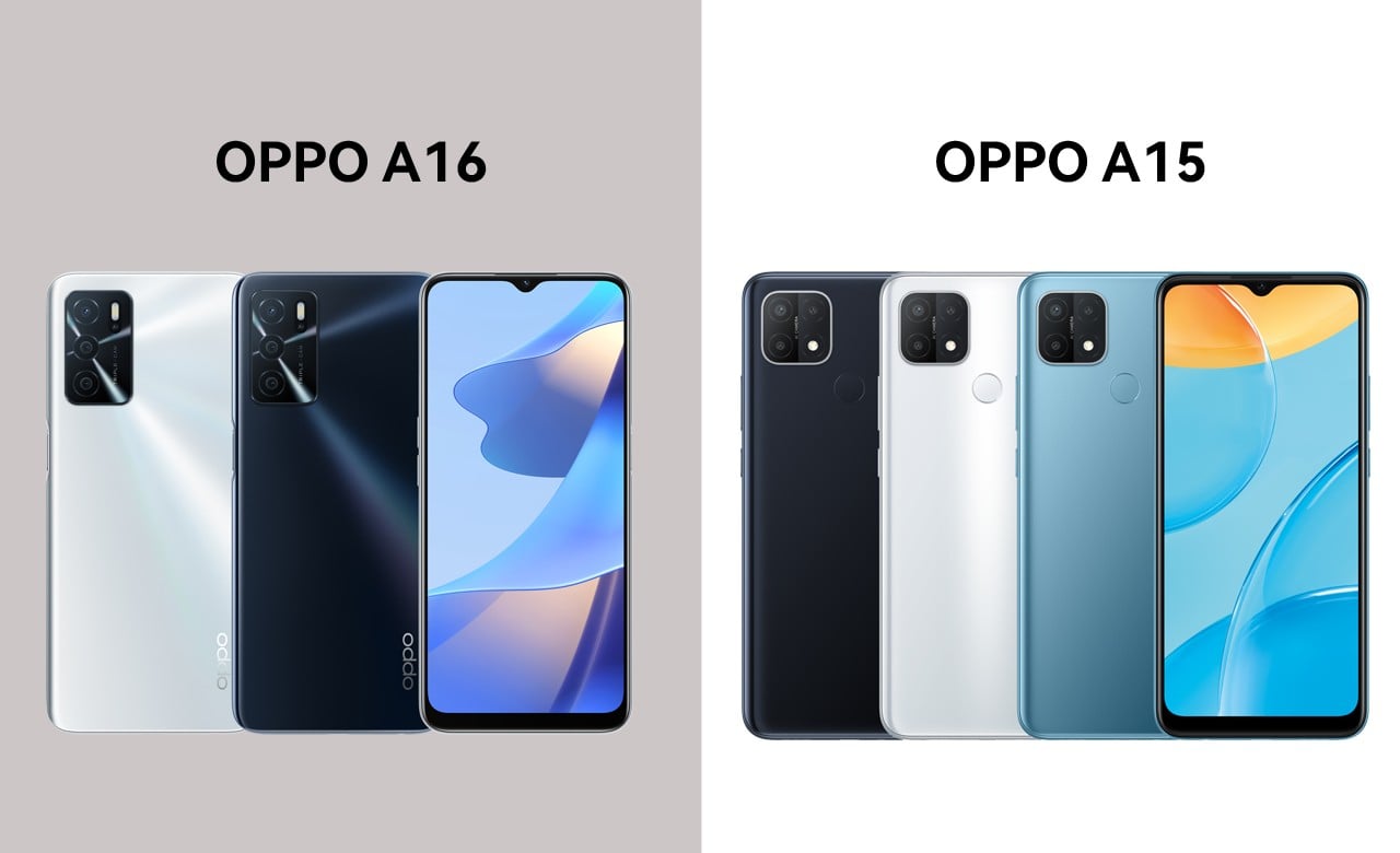 OPPO A16 vs OPPO A15