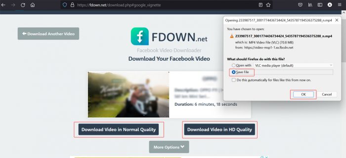 Facebook Download Video FDOWN 2