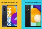 Samsung Galaxy M52 5G vs A52 5G