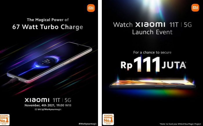 Tanggal Rilis Xiaomi 11T di Indonesia