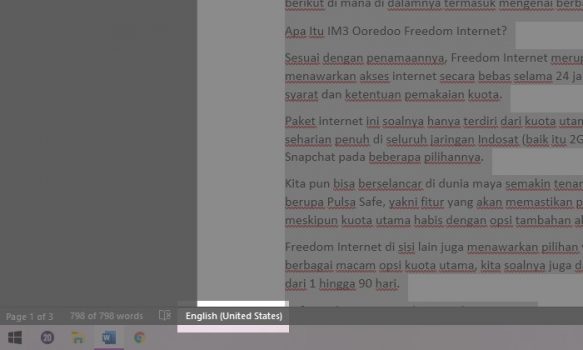 Cara Menghilangkan Garis Merah di Microsoft Word Serba