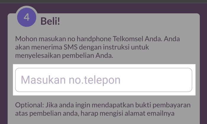 Cara Top-Up Diamond Mobile Legend Pakai Pulsa Telkomsel - 9