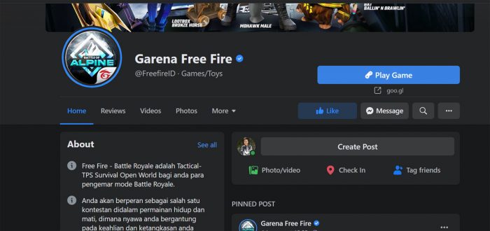 Free Fire Facebook