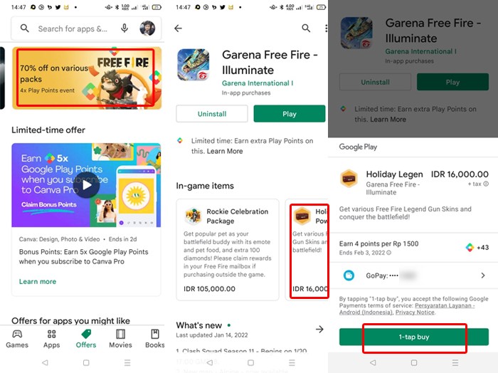 Offer - Diskon Paket Google Play Store