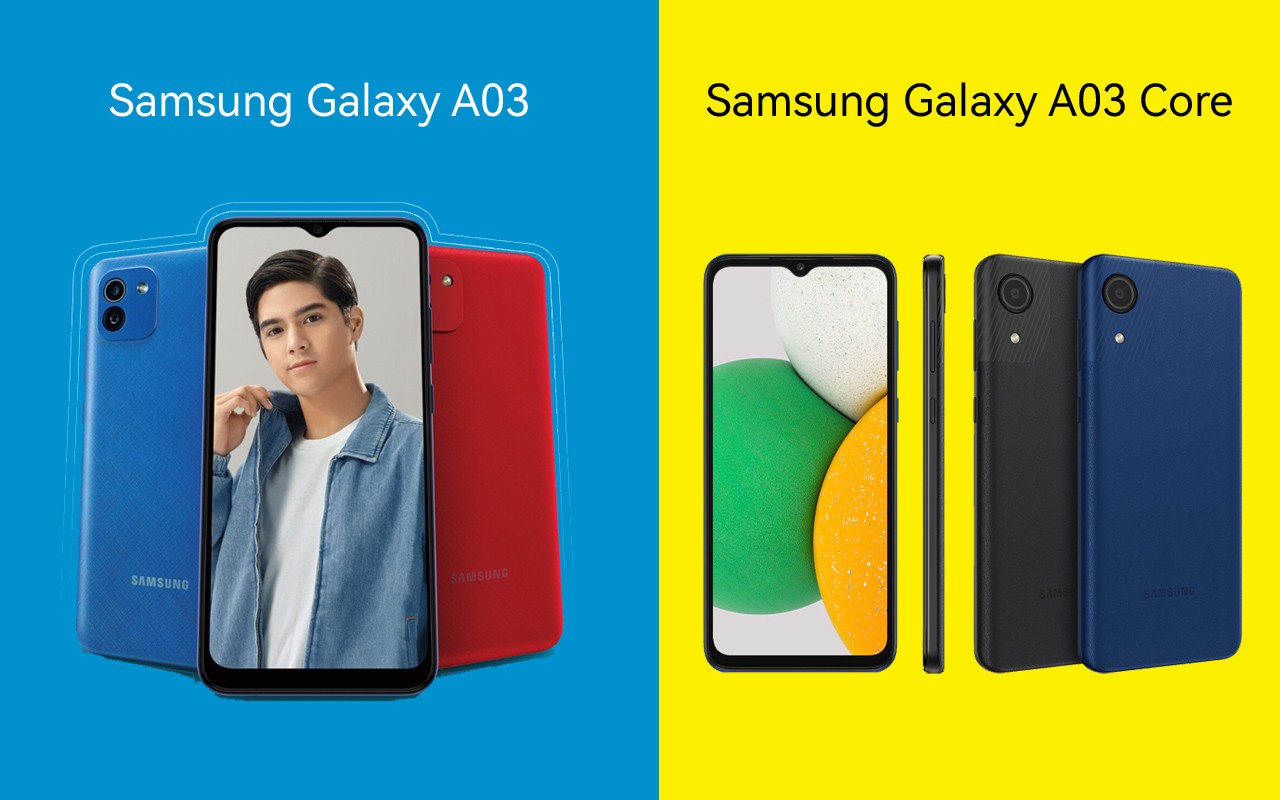Samsung Galaxy A03 vs Galaxy A03 Core