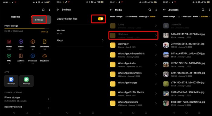 WhatsApp Status Save File Manager