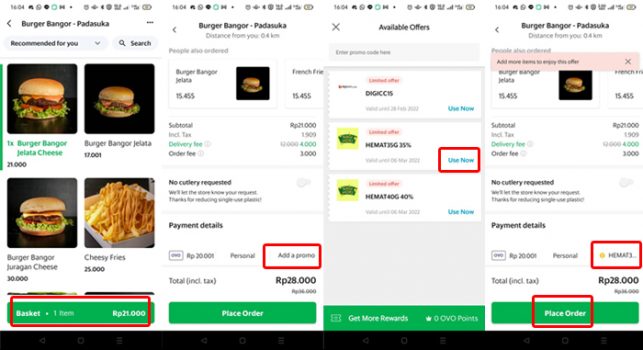 Cara Mencari Dan Memasukkan Kode Promo Grab Atau GrabFood Agar Lebih Murah