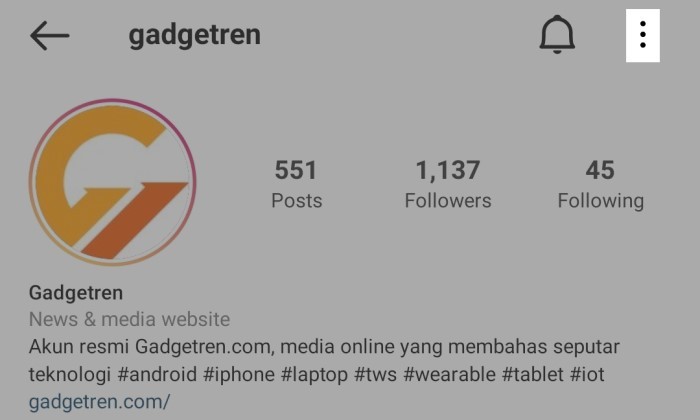 Cara Share Link Akun Instagram - 1