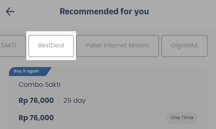Paket Best Deal Telkomsel - 2
