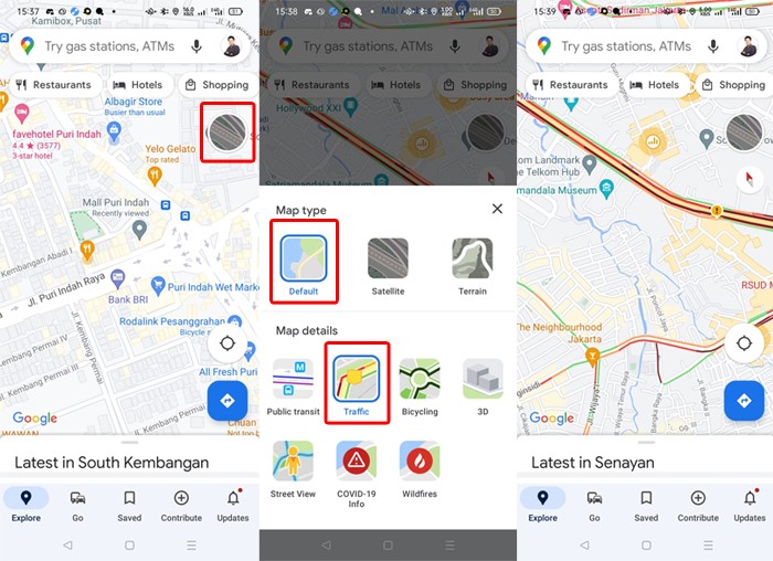 Google Maps Jalan Macet