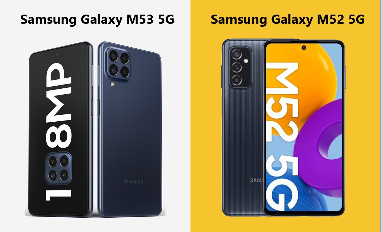 Samsung Galaxy M53 5G vs M52 5G Header