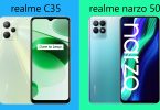 realme C35 vs realme narzo 50 Feature