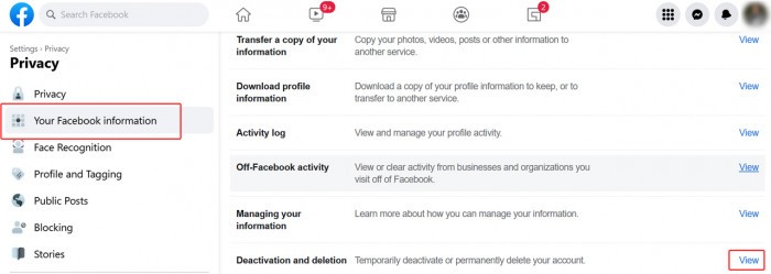 Hapus Akun Facebook Your Facebook Information