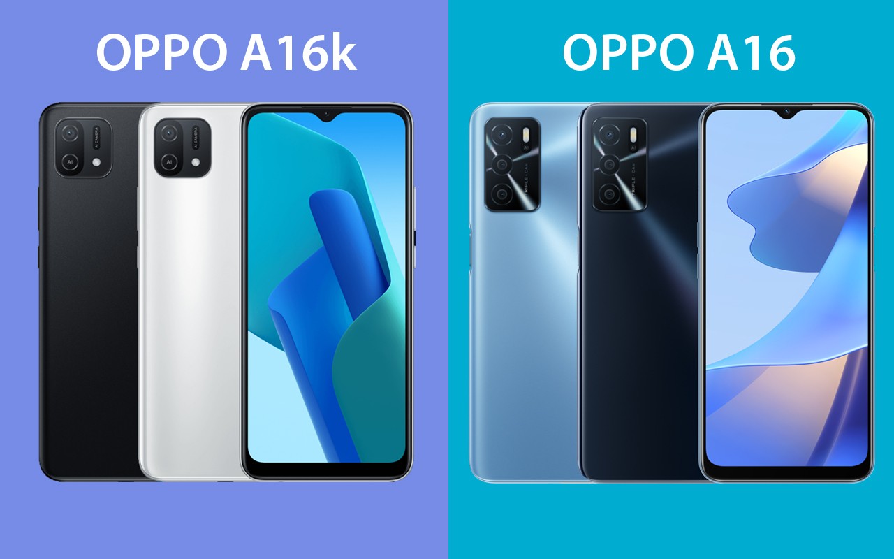 OPPO A16k vs OPPO A16 Header