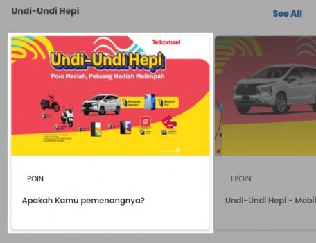 Cara Tukar Poin Undi-Undi Hepi Telkomsel Dan Lihat Siapa Pemenangnya