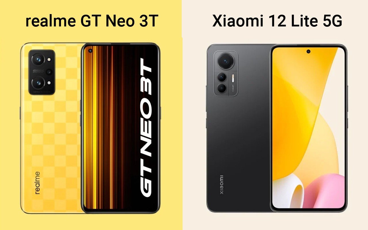 realme GT Neo 3T vs Xiaomi 12 Lite 5G