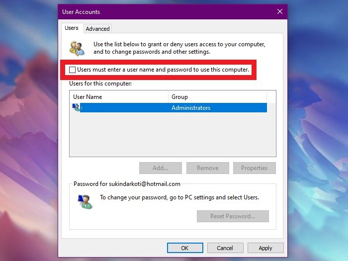 Cara Menonaktifkan Password di Windows 10 - 2