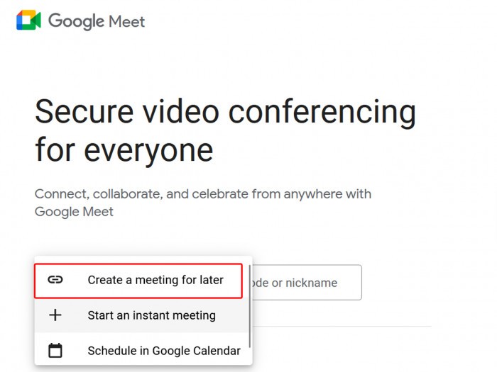 Google Meet - Link Web - 2