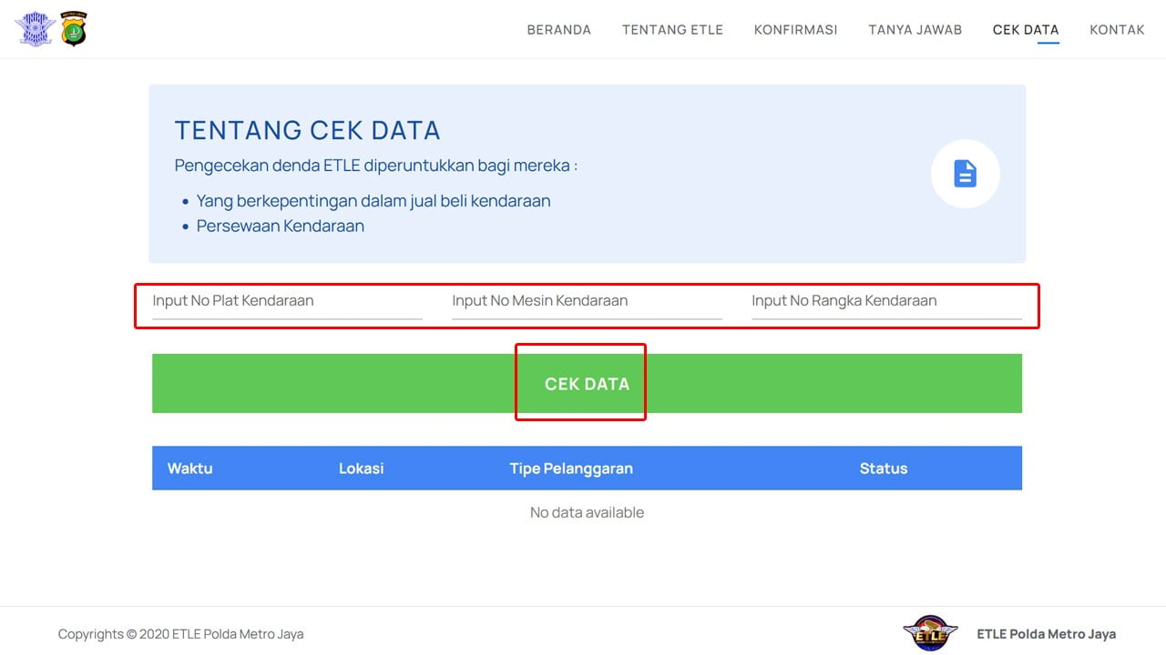 Cara Memastikan Apakah Kamu Terkena Tilang Online Atau Elektronik