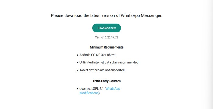 WhatsApp - kadaluarsa - download APK