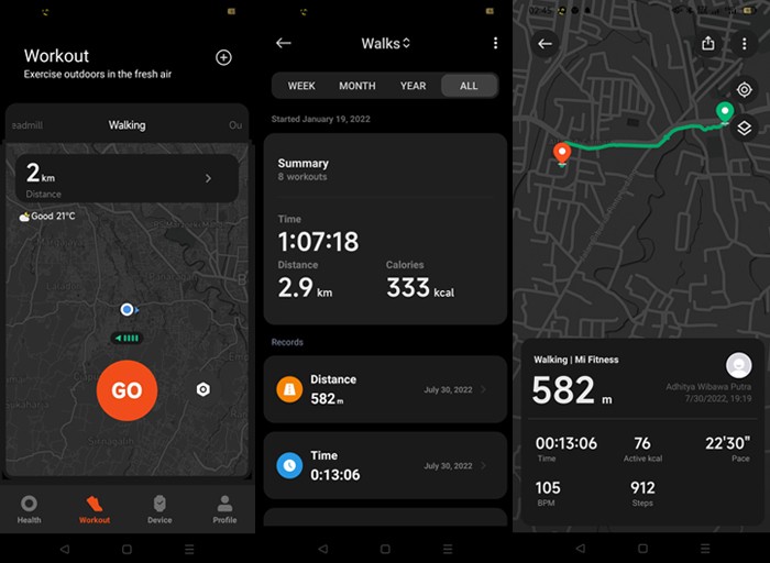 Xiaomi Smart Band 7 Workout GPS