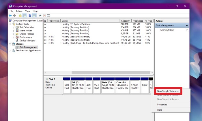 Cara Membuat Partisi Hardisk di Windows - 3