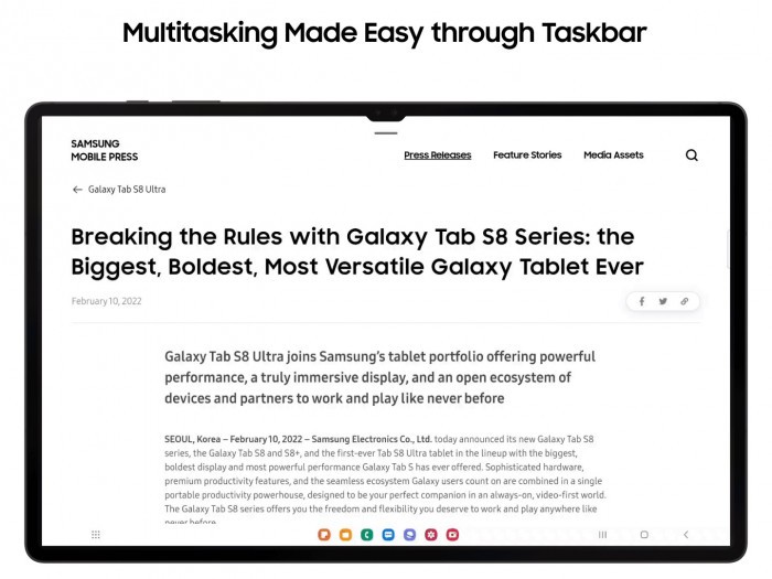 Android-12L-Samsung-Galaxy-Tab-S8-Series-Taskbar-