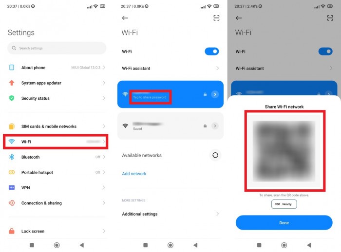 Cara Berbagi dan Scan Barcode WiFi Xiaomi - 1