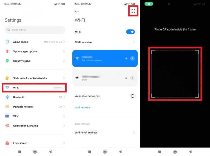 Cara Berbagi dan Scan Barcode WiFi Xiaomi - 2