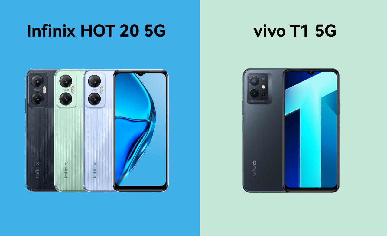 Infinix HOT 20 5G vs vivo T1 5G
