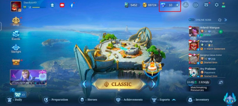 Contoh Top Up Mobile Legends Pakai Pulsa Indosat IM3