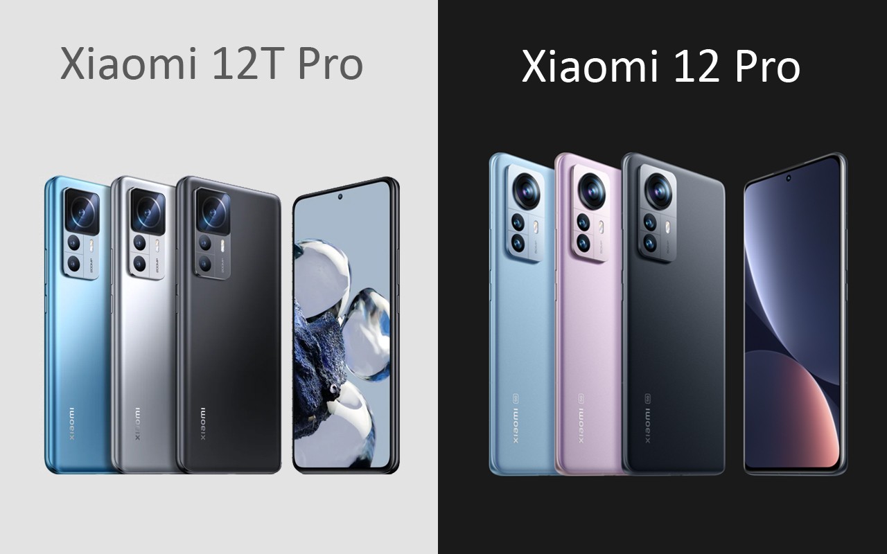 Xiaomi 12T Pro vs Xiaomi 12 Pro