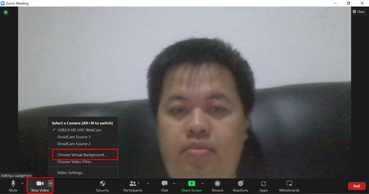 Cara Mengganti Background Zoom Pada HP dan Laptop Gadgetren