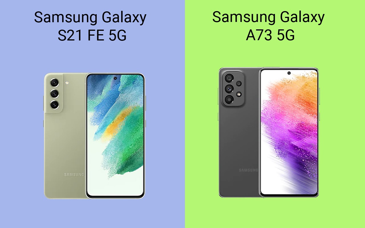 Samsung Galaxy S21 FE 5G vs Galaxy A73 5G Header
