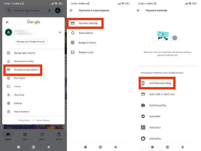 Cara Menambahkan Telkomsel di Google Play Store - 1