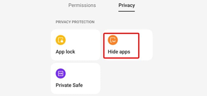 OPPO - Hide apps Akses
