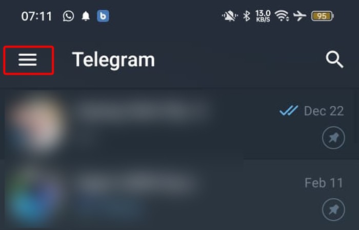 Telegram - Hilangkan Status Online - 1
