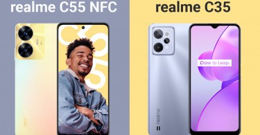 realme C55 NFC vs realme C35