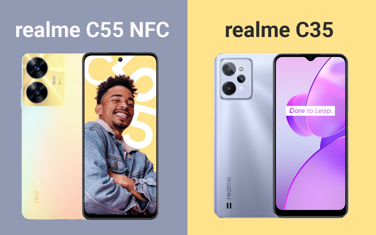 realme C55 NFC Vs realme C35 Header