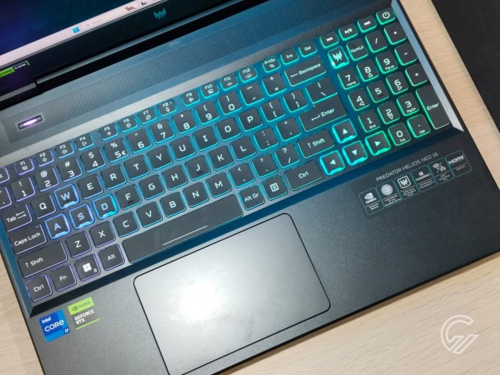 Acer Predator Helios Neo 16 - Keyboard