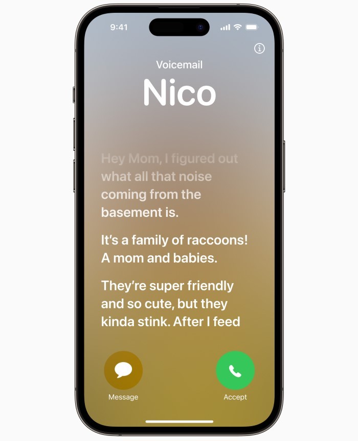 Fitur Baru iOS 17 - Live Voicemail 