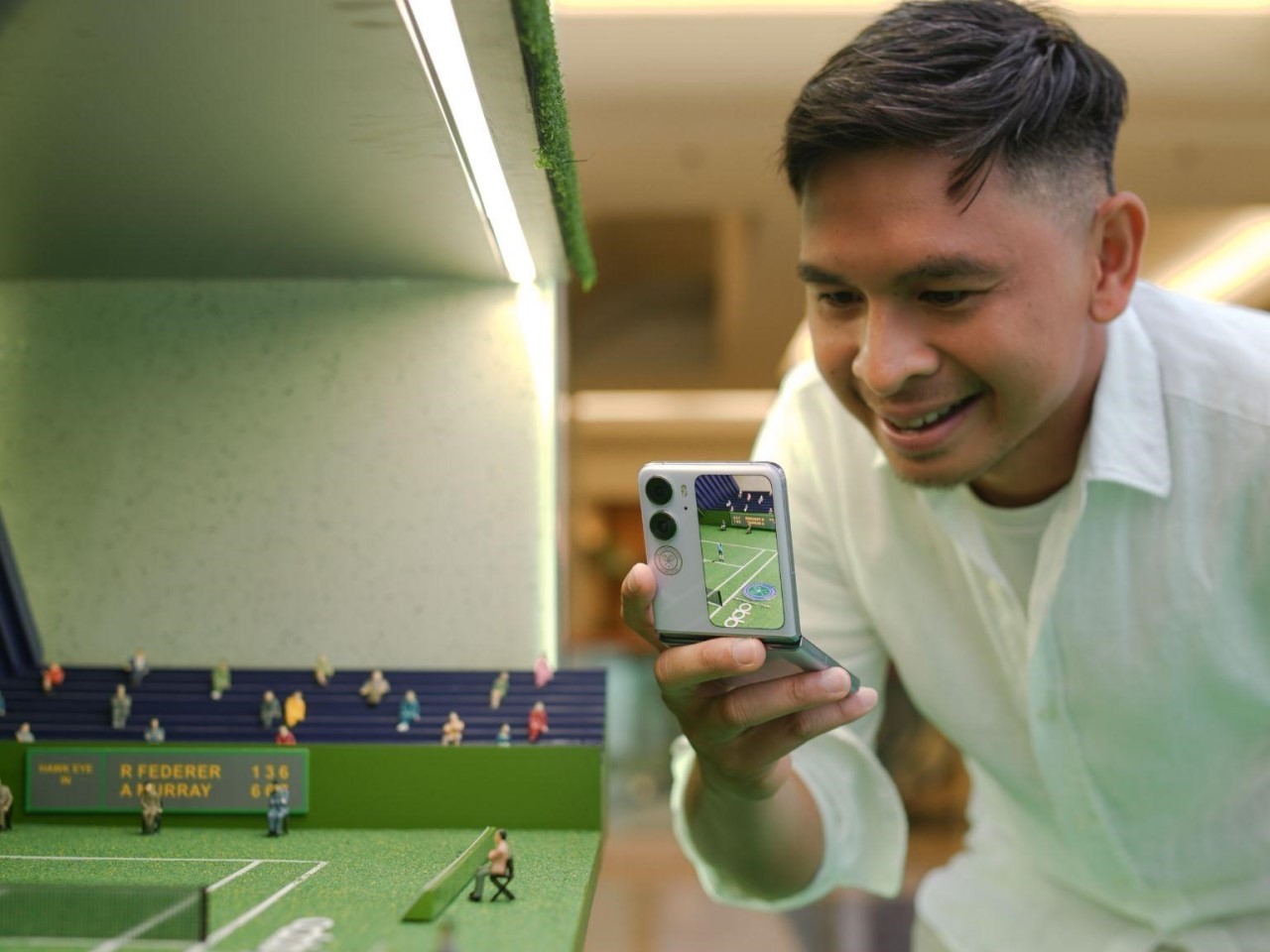 Ramaikan Kejuaran Tenis Wimbledon, OPPO Gallery Plaza Indonesia Tampil dengan Instalasi Baru