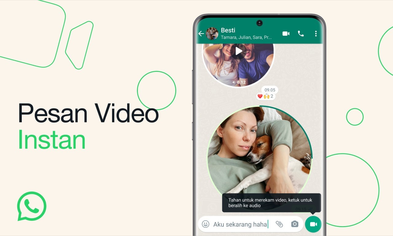 Cara Kirim Video Instan WhatsApp Header