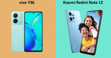 vivo Y36 vs Xiaomi Redmi Note 12