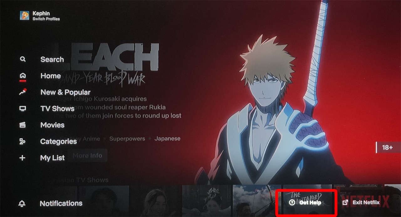 how to logout of netflix on a tv
