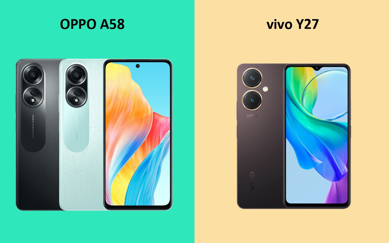 OPPO A58 vs vivo Y27