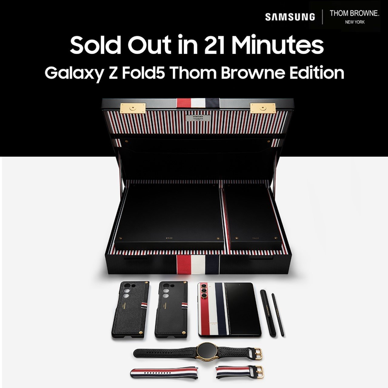 Samsung Galaxy Z Fold5 dan Galaxy Watch6 Edisi Thom Browne Habis Terjual